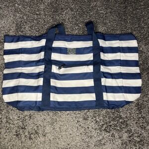 Bang And‎ Carson Xl Navy Striped Beach Bag